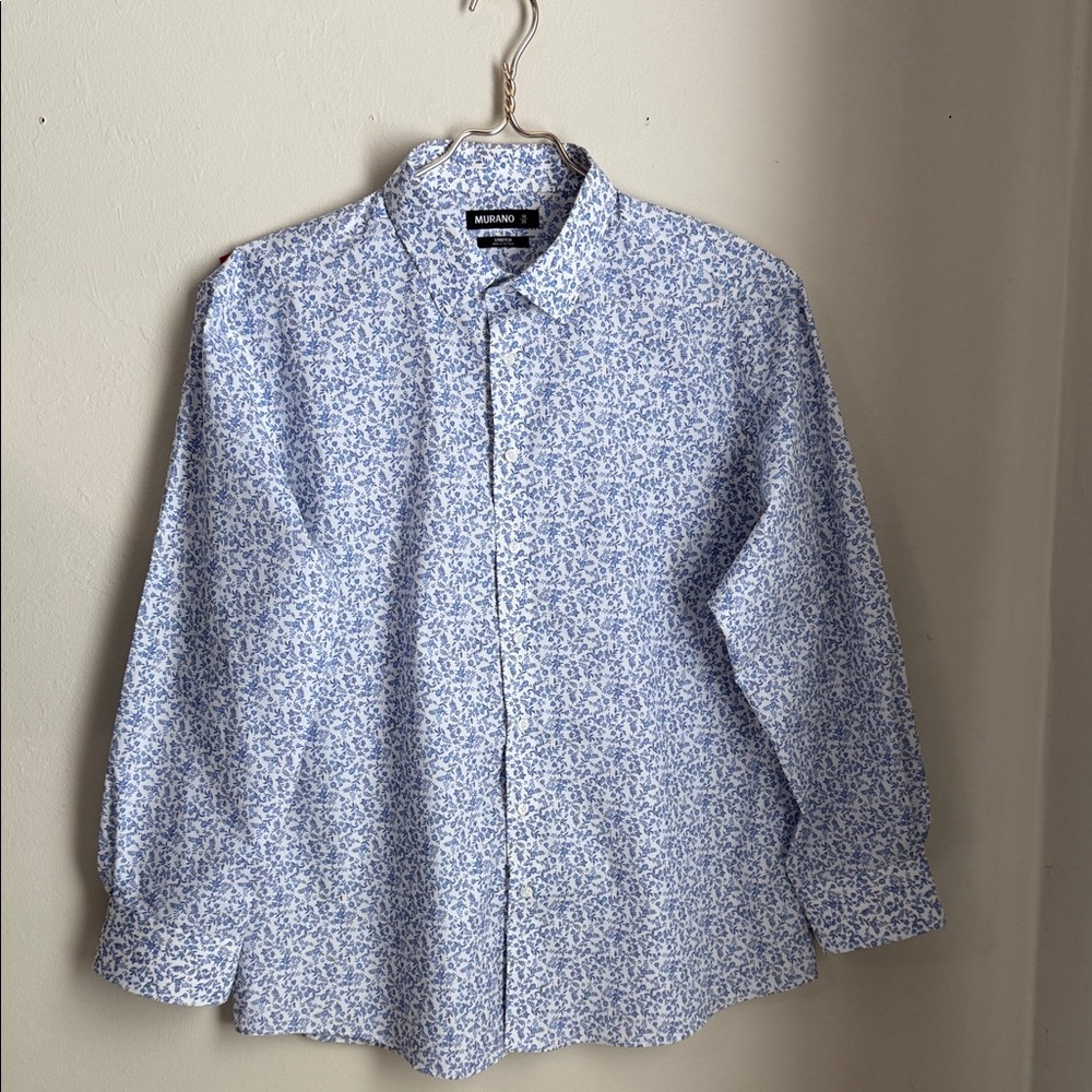 Murano Light Blue Patterned Men's Shirt